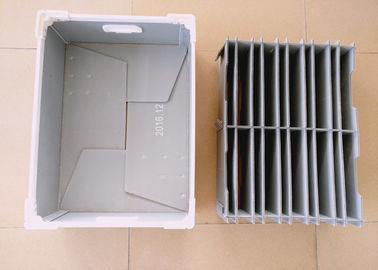 Boîte ondulée adaptée aux besoins du client de composants en plastique avec le diviseur en plastique