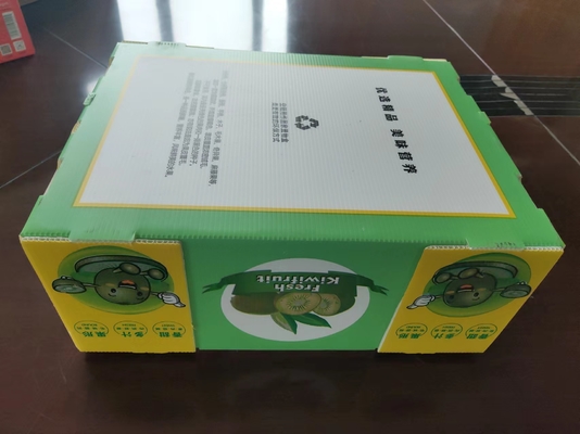 Boîte à fruits en plastique réutilisable avec capacité personnalisée et ventilation avec impression couleur